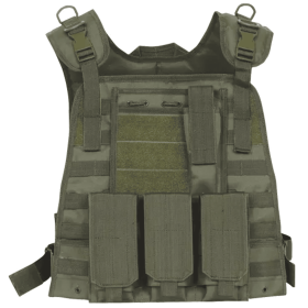 Big And Tall Modular Plate Carrier Vest - Olive Drab