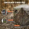 VEVOR Hunting Blind, 288Â° See Through Ground Blind, 6-7 Person Pop Up Deer Blind for Hunting with Carrying Bag, Portable Resilient Hunting Tent
