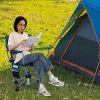 360Â° Swivel Hunting Chair Portable Foldable Hunting Chair with Mesh Cup Holder and Storage Pockets
